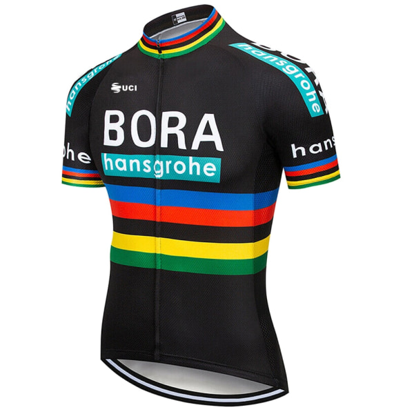 UCI BORA 2023 Kortermet trøyesett for menn Ropa Ciclismo Hombre Sommersykkelklær Triathlon Bib Shorts Dress Sykkeluniform Khaki Asian size - M