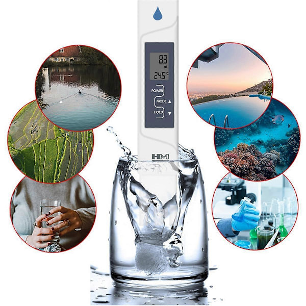 HM DIGITAL 2-i-1 AquaPro Vandkvalitetstester AP-2 EC og Temperatur med Automatisk Kalibrering