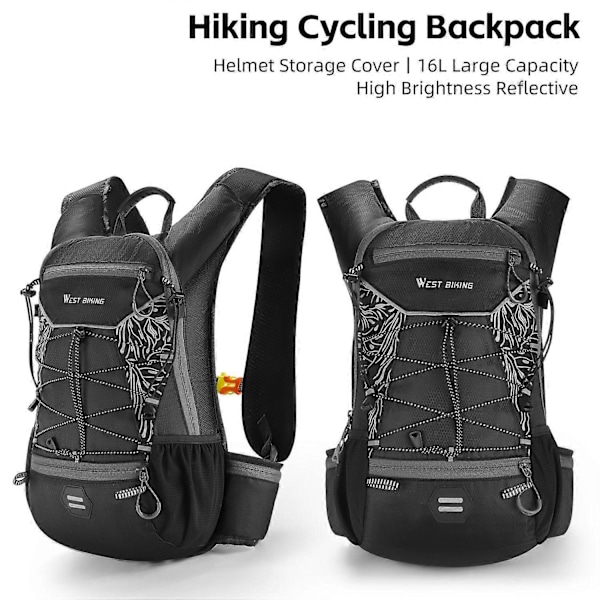 Cykelryggsäck Utomhus Multifunktionell Camping Vandringsryggsäck Stor Kapacitet Reflexryggsäck