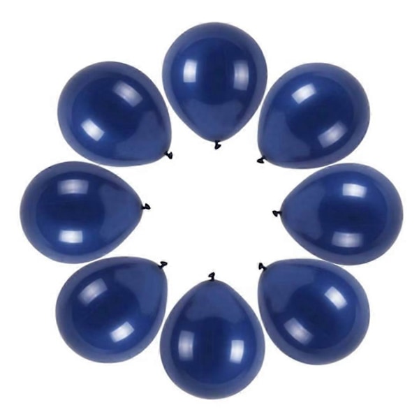 Krom Metallisk Kungsblå Ballonger 12 Tum Premium Metallballong för Festdekorationer 100 ST (Kungsblå)