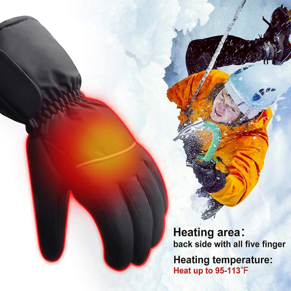 Elektriske batterioppvarmede hansker for kvinner menn, vannbestandige  termiske varmehansker, batteridrevet elektrisk oppvarmet skisykkel  Motorsykkel Varme hansker Hånd 22d2 | Fyndiq