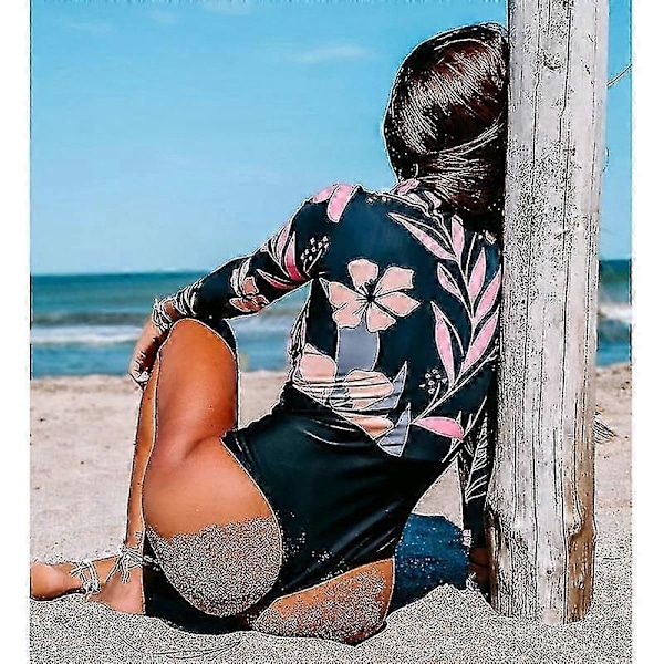2023 Ny Sexy Ettdelt BadeDrakt Push Up BadeTøy Kvinner Monokini Lange Ermer BadeDrakt BadeDrakt Kvinner Sommer Strandklær 2024 Ny Eksplosjon
