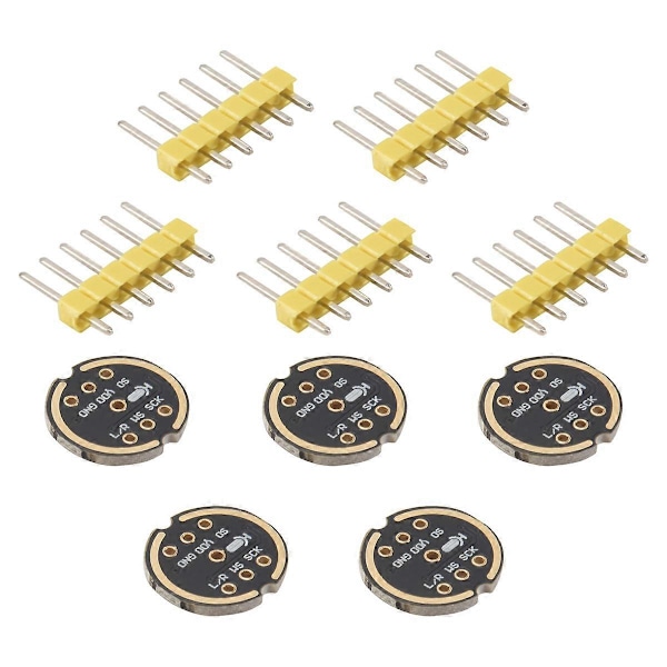 5st INMP441 Rundstrålande Mikrofonmodul MEMS Hög Precision Låg Effekt I2S Gränssnitt Stöd E