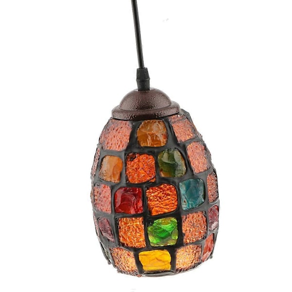 Retro Fargerik Taklampe Pendel Lys Lysekrone Skjermer Lampeskjerm #1