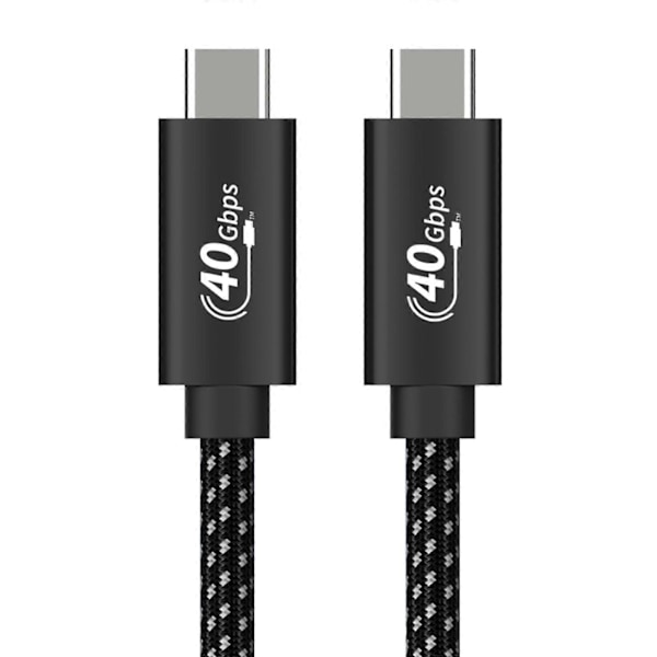 40 Gbps dataoverføringskabel USB C til USB C PD100W ladekabel USB4 USB C-kabel for bærbar PC, mobiltelefon, Thunderbolt4-kabel