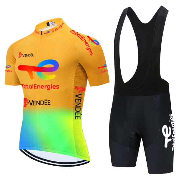 Total New Energies Equipacion Ciclismo Verano Hombre Sommersykkeltrøye Herre Roupa Ciclismo Masculino 20D sykkelklær 2022 Cycling Clothing 8 XS