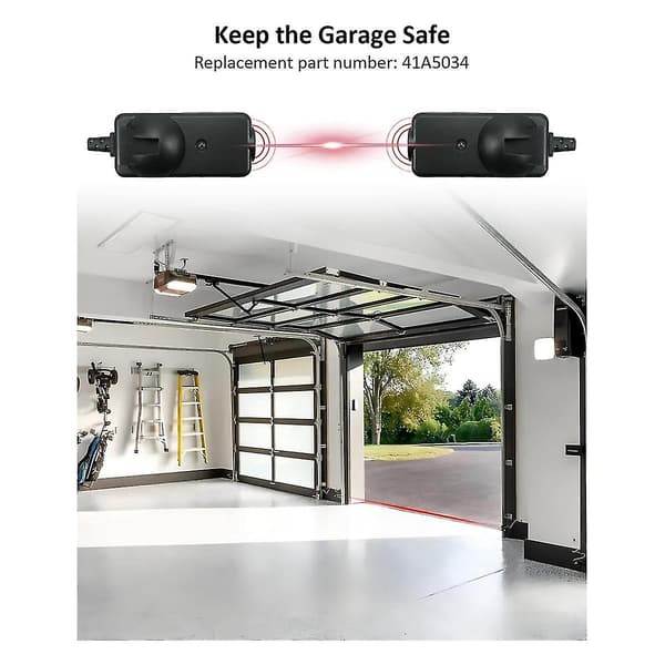2 st Garagedörröppnare Säkerhetssensor Stråleögon Passar För Sears Med Fästen