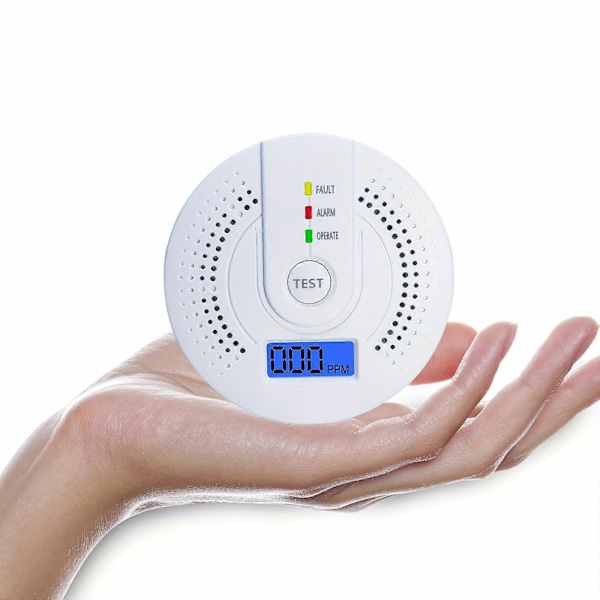 Nye modeller 1 stk. Mini kuliltealarm, kuliltedetektor med digitalt display og lydalarm, (batteri ikke inkluderet), egnet til hjemmet, S
