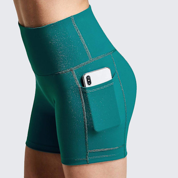 Tflycq Naisten Treeni Leggingsit Fitness Urheilu Juoksutaskut Leggingsit Jooga Housut Green XXL