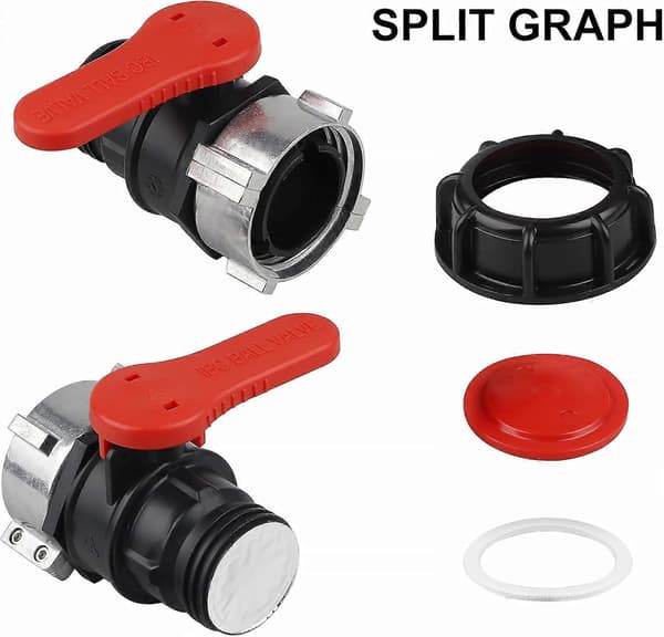 IBC Tank Adapter, Hane / Tankventil, DN50 (75 mm)