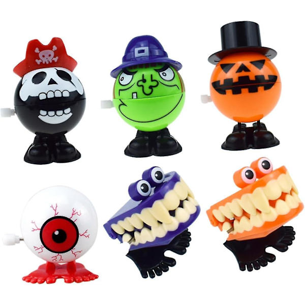 1 set 6 kpl Hopping-leluja Halloween taaperoille Baby Vauvan lelut Hyppylelu Halloween- baby Halloween-lelut Halloween-lelut taaperoille