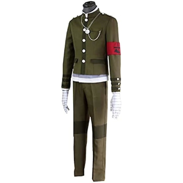 Danganronpa Shinguji Korekiyo Cosplay kostym Skoluniform Studentdräkt Hela set Anime Cosplay kostym XL