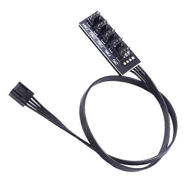 40cm 1 till 5 4-Pin Molex TX4 PWM Fläkt CPU HUB Splitter PC Chassi Kylare Förlängningskabel Adapter Controller