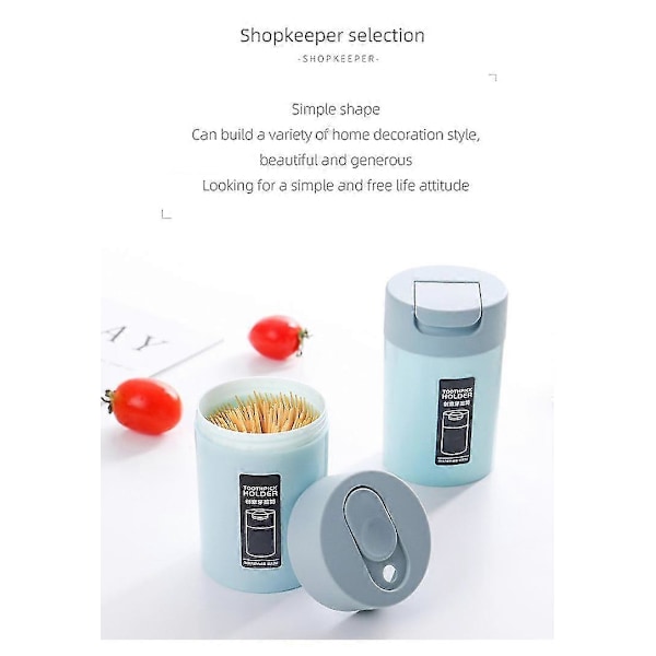 Tandpetarbox Push Rack Behållare För Restaurang Kök Tandpetare Dispenser Portabel Praktisk
