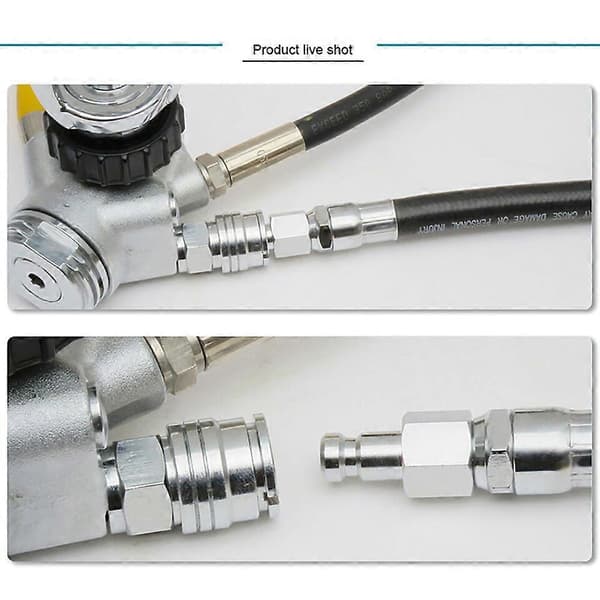 Dykking BCD Regulator Adapter LP Hurtigkobling Utløseradapter
