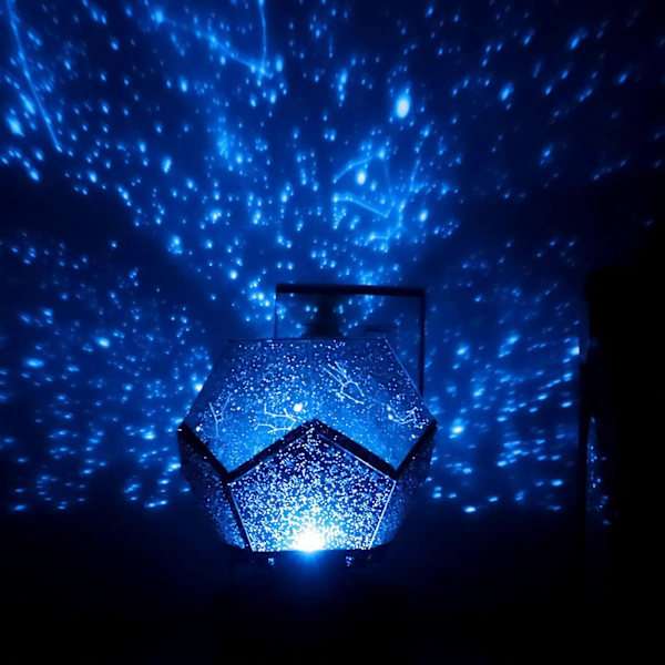 Stars Home Planetarium Stjerneprojektor USB Genopladelig LED Natlampe Projektor Enkelt Farve