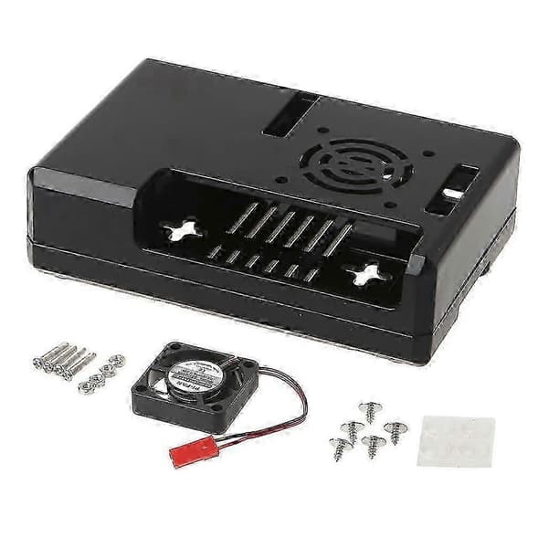 1 STK Klart deksel til Raspberry Pi 3 Modell B Akryldeksel med kjølevifte Red