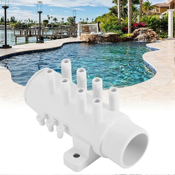 PVC Vannrør Rørleggerfordeler 8 Port Spa Varm Kilde Badekar Vannseparator