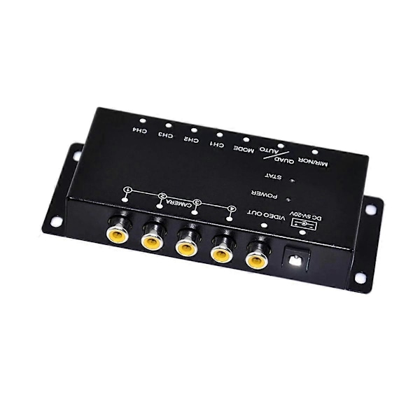 Bil 4-kanals kørselsoptager switcher kontrol bilkameraer IR kontrol switch kombinationsboks til 360