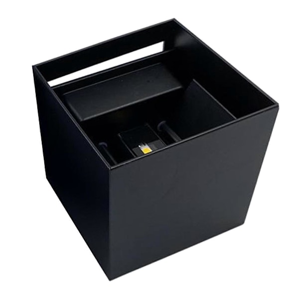 Gazechimp COB Vanntette Vegglamper, 12W Svart/Hvit Finish Vegglampe, Utendørs
