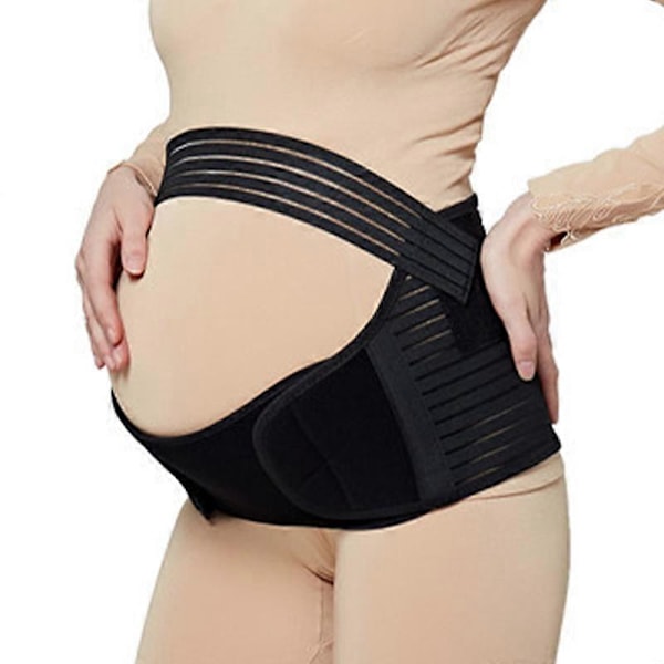 3 i 1 Justerbart Graviditetsbælte Åndbart Mave- og Rygbælte Abdominalt Støttebind Shapewear