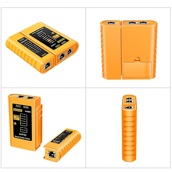 ANENG M469D Nettverkskabeltester Paringsinstrument for RJ11 RJ45 Telefonlinjer med LED-indikator
