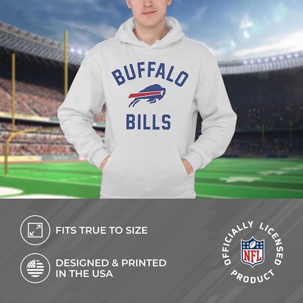 Team Fan Apparel NFL Adult Game Day -huppari - polyesterivillapuuvillasekoitus - Pidä lämpimänä ja edustaa joukkueesi tyyliä style 10 2XL