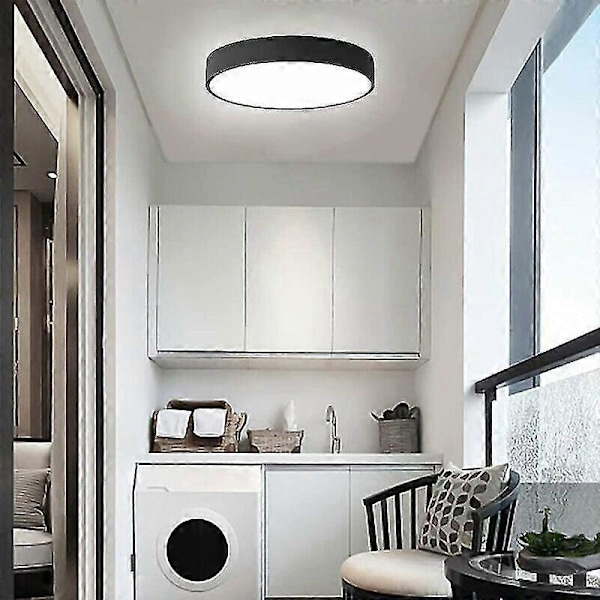 LED Loftlampe med Bevægelsessensor Automatisk Lampe til Udendørs Altan Garage Gang Entré Rund Lampe Nem at Installere Loftlampe 600