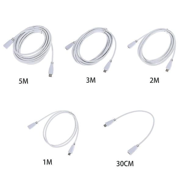 USB-C 2.0 Gen2 Typ C Snabbladdningsförlängare USB-C 2.0 Förlängningskabel
