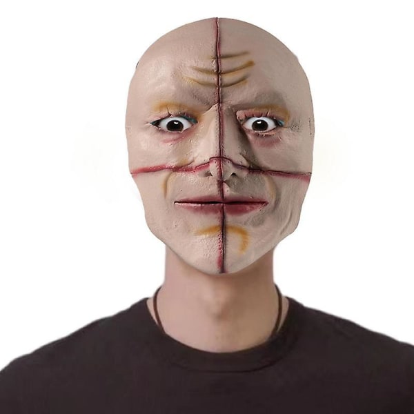 Skummelt klovne-ansiktsdeksel Halloween-klovn skummelt ansiktsdeksel lateks Kreativt levende design Mykt festutstyr til eventyrtema del Mike Sucks
