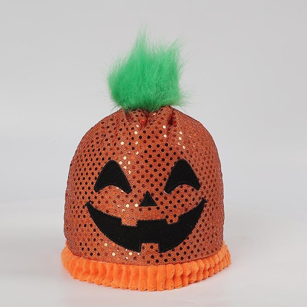 Ny Halloween Halloween Græskar Hat Plys Legetøj Sød Halloween Devil Hat Dukke Pumpkin Hat