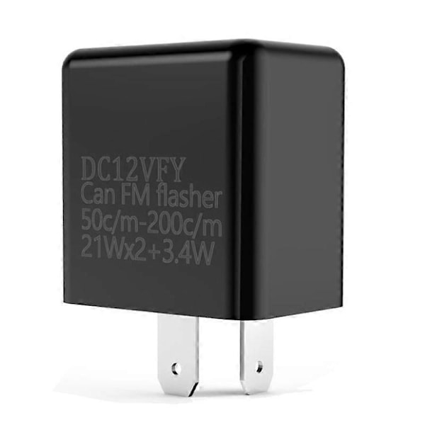 2-benet LED Blinkrelæ 12V Justerbar Frekvens til Motorcykel Blinklys Fix Blinklys Indikator