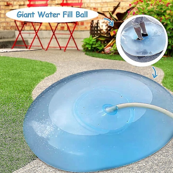 2 st Vattenbubbelboll Leksak För Barn Uppblåsbar Vattenbubbelboll Ballong Strandboll Trädgård För Utomhus Inomhus Lek