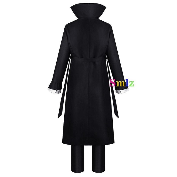 Ryunosuke Akutagawa Cosplay Anime Bungo Herreløse hundekostume Mænd Trench Uniform dragter Halloween festtøj sæt set and wig S