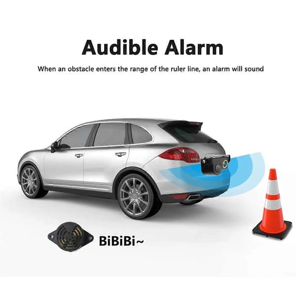 HD Auton Peruutuskamera 2 in 1 Pysäköintitutka-anturi