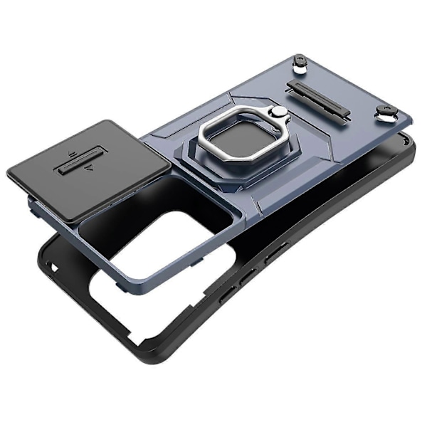 For Xiaomi Redmi Note 13 Pro 4G/Poco M6 Pro 4G Deksel PC+TPU Skyvelinsedeksel Anti-fall Telefondeksel