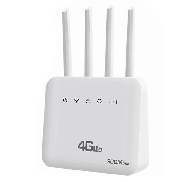 4G CPE Router WiFi 6 LTE Router med SIM-kort Slot WiFi Modem 300Mbps