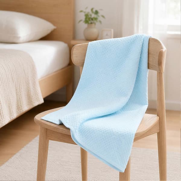 Jacquard badehåndklæde - Ren bomuld og over 50% absorberingsevne - til hjemmespa White