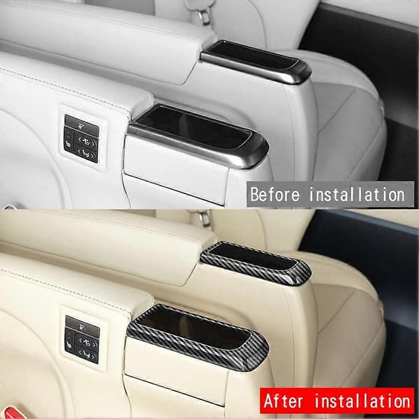 For Toyota Midtre Seterad Koppholder Trim, Karbonfiber