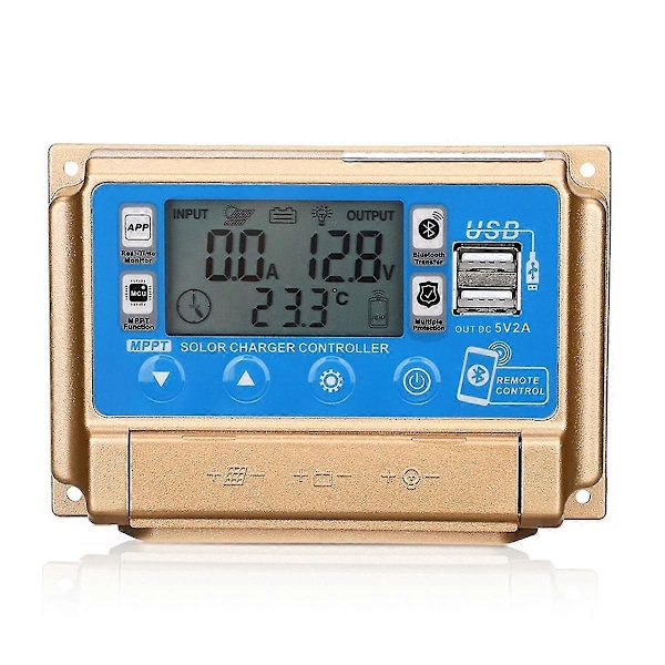 Solar Controller Adaptiv Mppt Solar Controller Med Bluetooth 12v/24v Solar Charge Controller-50a