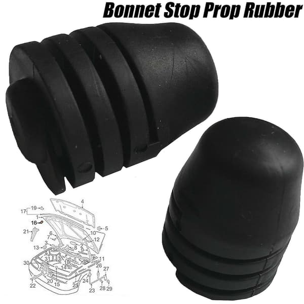 2 kpl Musta Kumikattoluukun Puskuri Stop Buffer 867827500a Caddy Golf Fabia