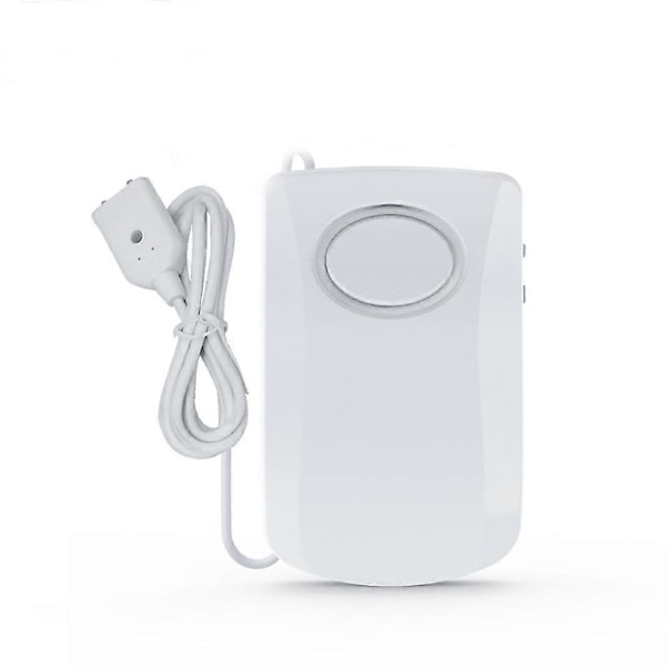 Vattenläckagealarm, 1M Lång Kabel med Sensor, Vit 89*55mm