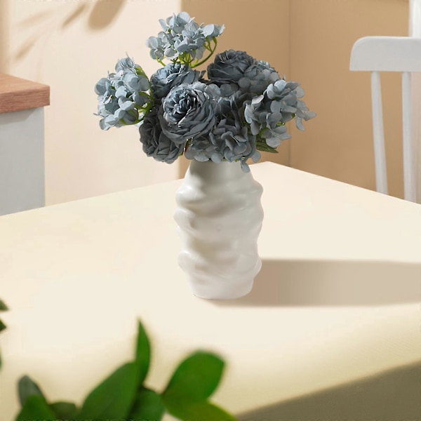 Blomvas Skrivbordsvas Konst Kreativt Ställ Bärbar Växthållare Center Vas för Vardagsrum Kök Torkad Blomsterarrangemang