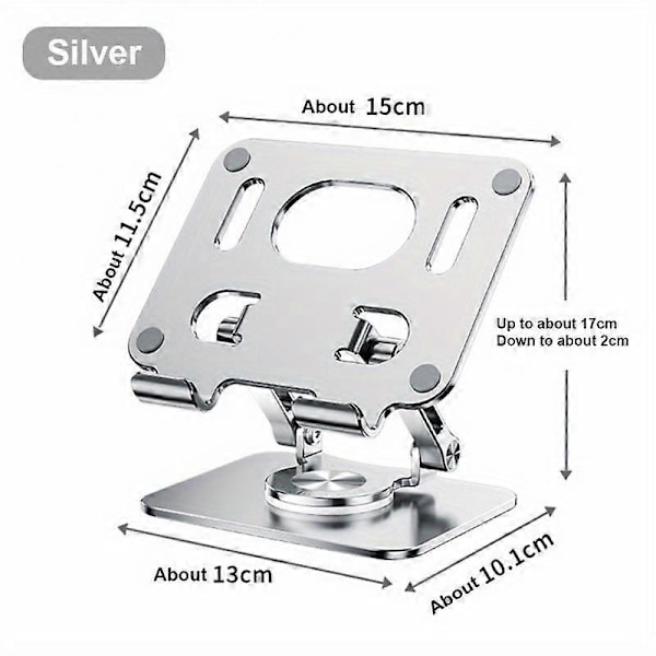 360-graders drejelig tablet stander Mobiltelefon tablet stander Aluminium legering multifunktionel desktop doven stander 360 grader drejelig foldbar let og nem