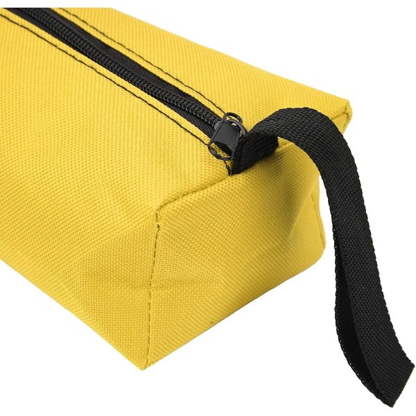 Pc Tom Tool Bag Liten bärbar verktygsväska Canvas Multifunktionell dragkedja (gul)
