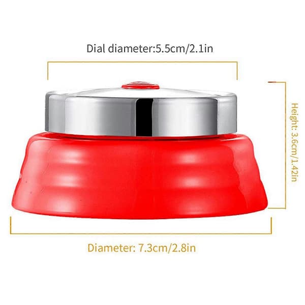 60 Minutter Mekanisk Timer - Magnetisk Nedtellingstimer med Alarm (Rød)