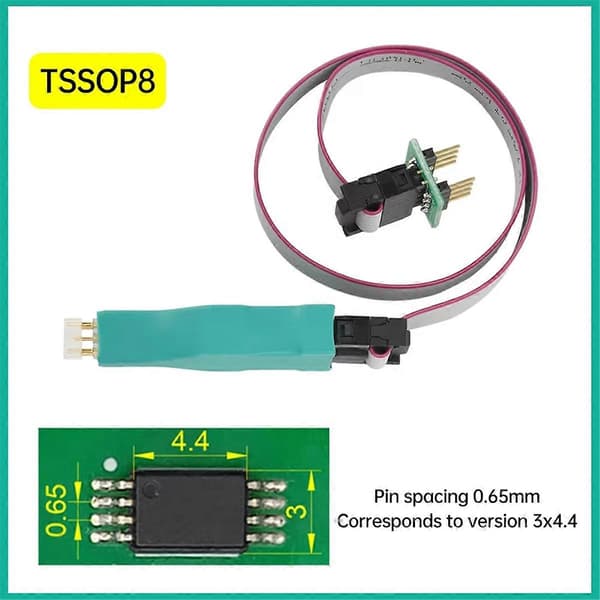 TSSOP8 Fjærnål Brenn Lese Skrive Test Probe Bilinstrument Program Nedlastingslinje Program