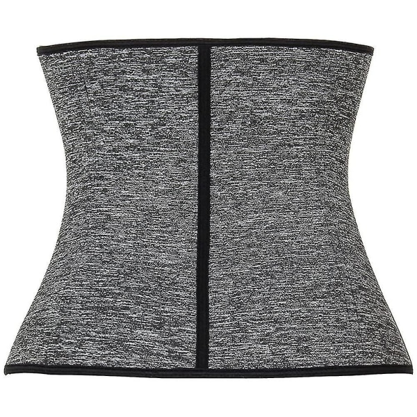 Tflycq Neoprene Waist Trainer Trimmer 6 Teräsluullinen Fajas Hengittävä Vyötärö Cincher Vyö Korsetti Vetoketju ja Koukut Naisten Vartalon muoto Säädettävät Olkaimet Body S Zip-hook-grey XL