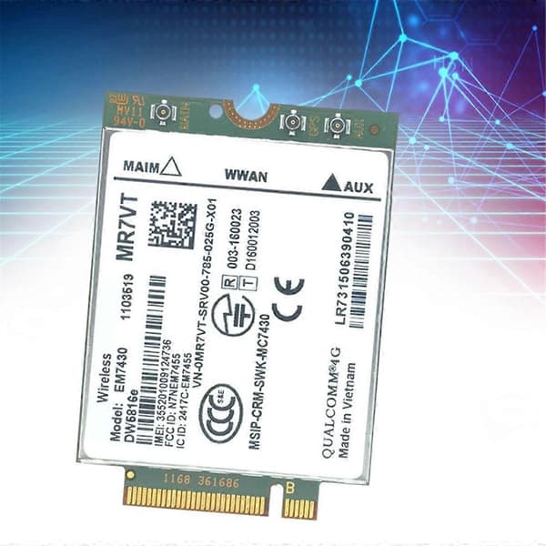 EM7430 WWAN-kort DW5816e CAT6 4G-modul M2 IoT / Precision Laptop
