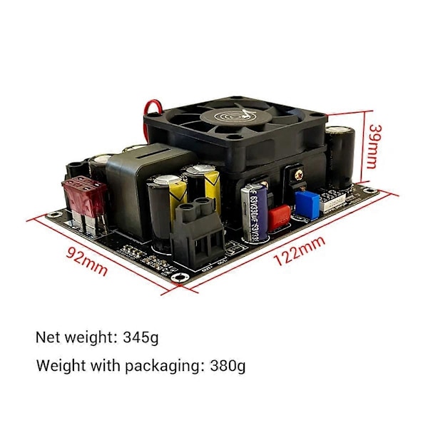 500W PW500 Booster Board Modul 12V 24V Upp 24V-50V Justerbar Multifunktionell Bekväm Modul med